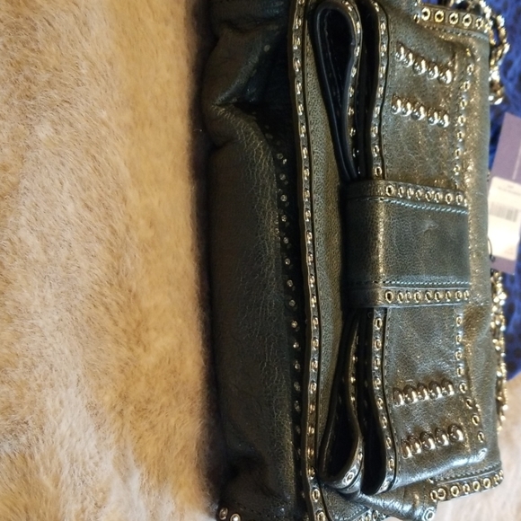 Rebecca minkoff sage leather bowbag with grommets - Picture 7 of 8